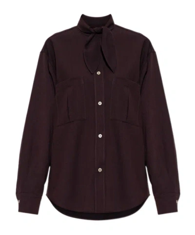 Forte Forte Long-sleeved Shirt In Brown