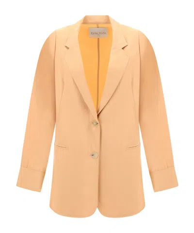 Forte Forte Long-sleeved Suit Coat In Yellow