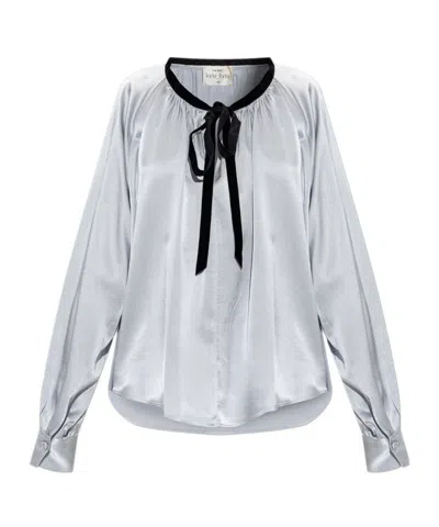 Forte Forte Long-sleeved Top In Silver
