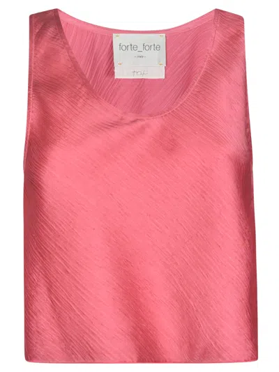Forte Forte Loose Fit Tank Top In Pink