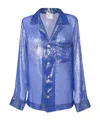 Forte Forte Celeste Lurex Chiffon Shirt