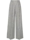 Forte Forte Lurex High-waist Palazzo Trousers In Blue