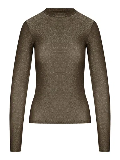 Forte Forte Lurex Long-sleeve T-shirt In Nude