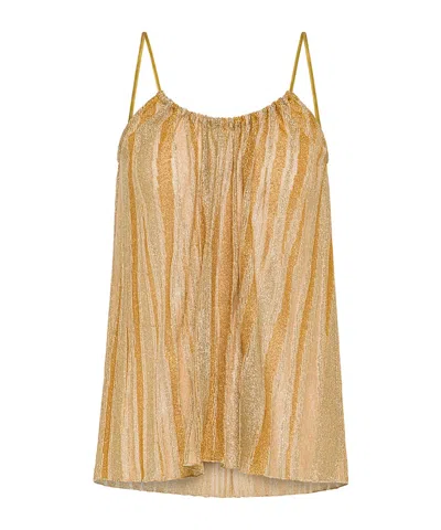 Forte Forte Lurex Top In Gold