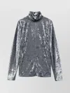 Forte Forte Luxurious Turtle-neck Knit Sweater In Gray