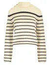 Forte Forte Striped Sweater In White