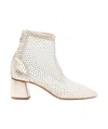 Forte Forte Forte_forte Strass Mesh Ankle Boots Shoes In White