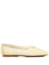 Forte Forte Mesh Ballerina Shoes In Yellow