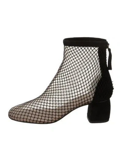 Pre-owned Forte Forte Mesh Boots In Black