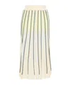 Forte Forte Forte_forte Inlay Knit Long Pencil Skirt In White