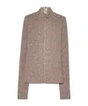 Forte Forte Metallic-threading Top In Brown