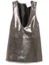 Forte Forte Metallic Top In Grey