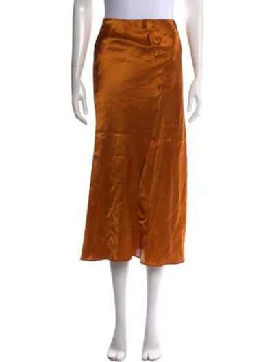 Pre-owned Forte Forte Midi Length Skirt In Orange