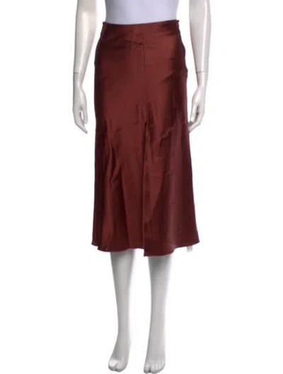 Pre-owned Forte Forte Midi Length Skirt In Red