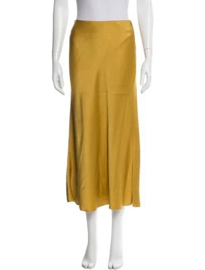 Pre-owned Forte Forte Midi Length Skirt W/ Tags In Yellow