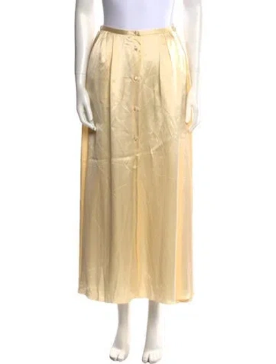 Pre-owned Forte Forte Midi Length Skirt W/ Tags In Yellow