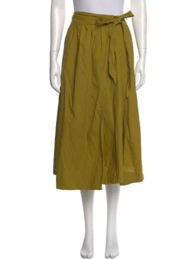 Pre-owned Forte Forte Midi Length Skirt In Yellow