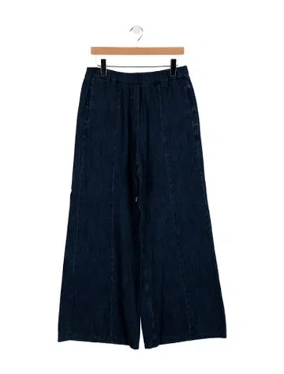 Pre-owned Forte Forte Mid-rise Wide Leg Jeans In Blue