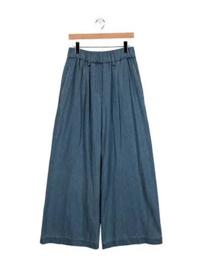 Pre-owned Forte Forte Mid-rise Wide Leg Jeans In Blue