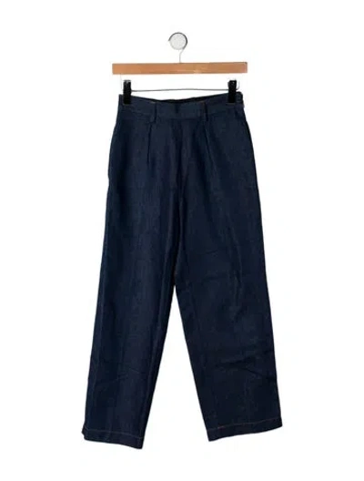 Pre-owned Forte Forte Mid-rise Wide Leg Jeans In Blue