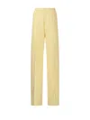 Forte Forte Tailored Stitched Milan Pant In Yellow
