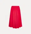 Forte Forte Mini Dress Flared Satin Heavy Silk In Rosso