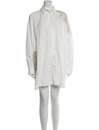 Pre-owned Forte Forte Mini Dress In White