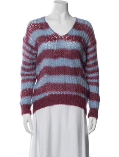 Pre-owned Forte Forte Mohair Striped Sweater In Multi