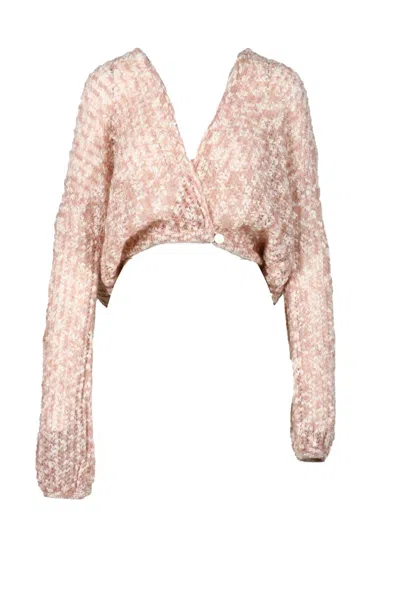 Forte Forte Mohair/cotton Cardigan - Pink In Multi