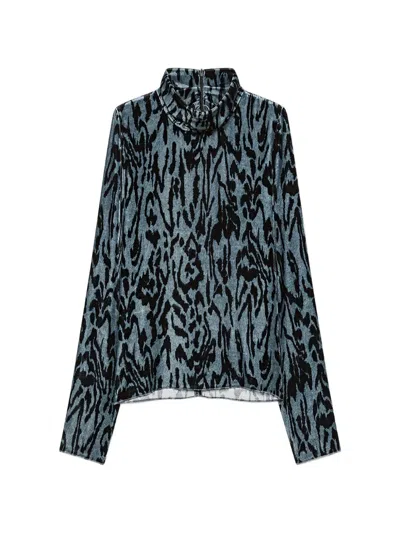 Forte Forte Moiré Blouse In Multi