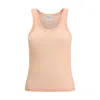 Forte Forte Halter-neck Tank Top In Wool Jersey In Pink