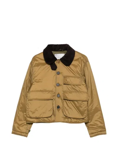Forte Forte Multi-pocket Cropped Jacket In Brown