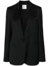 Forte Forte My Jacket Single-breasted Blazer In Black