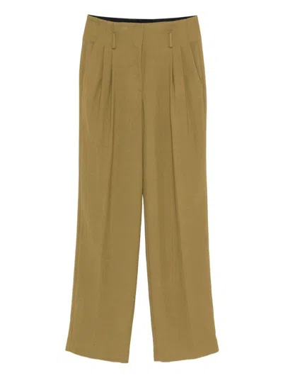 FORTE FORTE MY PANTS GREEN TROUSERS FORTE FORTE