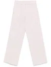 Forte Forte Light Pink Straight-leg Trousers In Pink