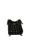 Forte Forte My Pepita Crystal-embellished Bucket Bag In Black