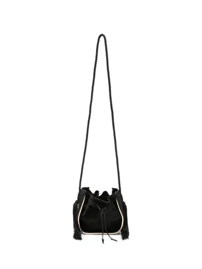 Forte Forte My Pepita Leather Bucket Bag In Black