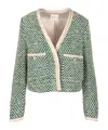 Forte Forte Tweed Jacket In Green