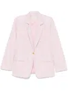 Forte Forte Notched-lapels Blazer In Pink
