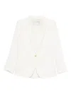 Forte Forte Notched-lapel Single-button Jacket In White
