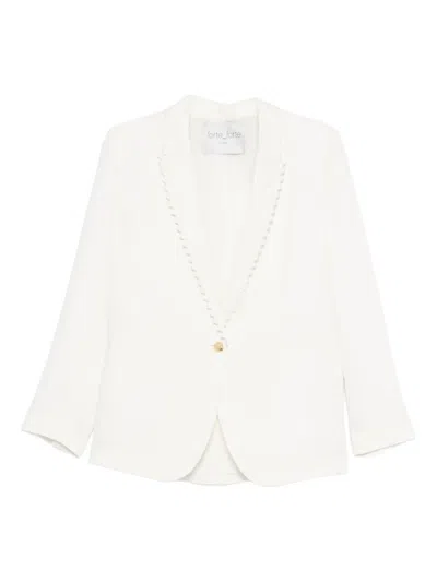 Forte Forte Notched-lapel Single-button Jacket In White