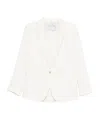 Forte Forte Notched-lapel Single-button Jacket In White
