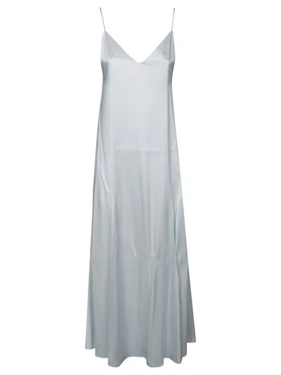 Forte Forte Nuage Satin Slipdress In Blue
