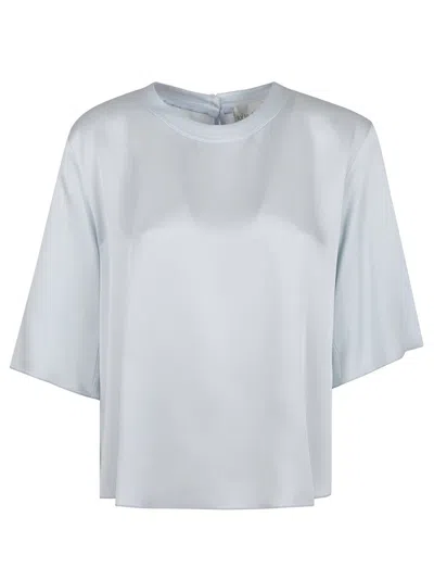 Forte Forte Nude Satin T-shirt In Nuage