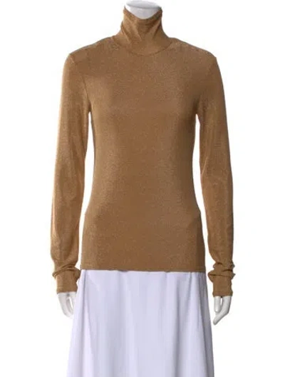 Pre-owned Forte Forte Nylon Turtleneck Sweatshirt W/ Tags In Neutral