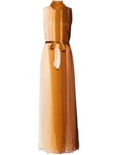 Forte Forte Ombré-effect Maxi Dress In Neutrals