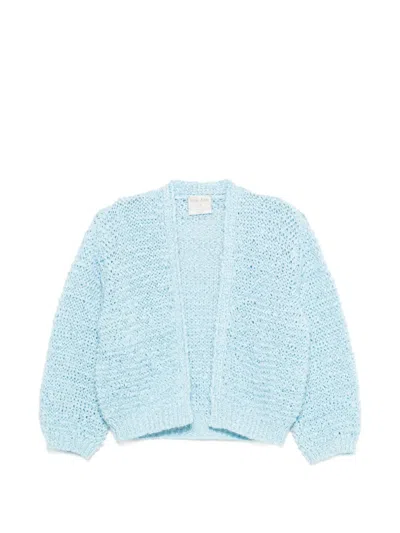 Forte Forte Open-front Cardigan In Blue