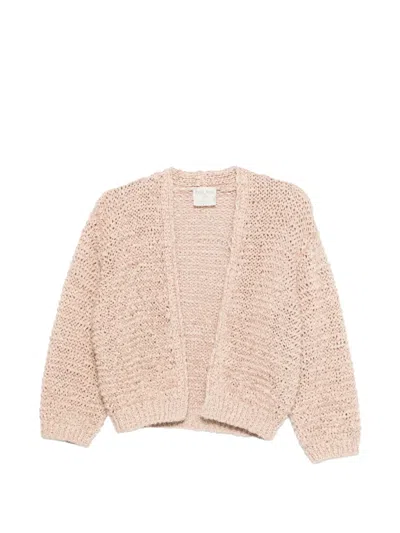 Forte Forte Open-front Knitted Jacket In Pink