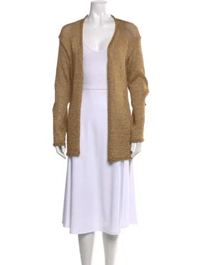 Pre-owned Forte Forte Open Front Sweater In Neutral