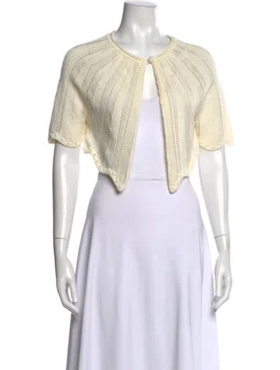 Pre-owned Forte Forte Open Front Sweater In Neutrals